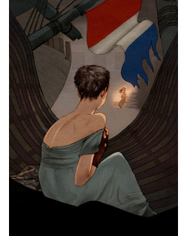 Cartel de Los miserables por el artista Jonathan Burton