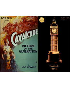 1932-33 Cavalcade, ganadora del Oscar a Mejor Película y diseño de la estatuilla por el dibujante Olly Moss