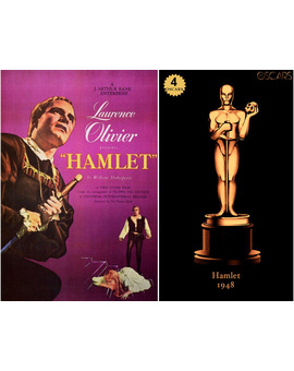 1948 Hamlet, ganadora del Oscar a Mejor Película y diseño de la estatuilla por el dibujante Olly Moss