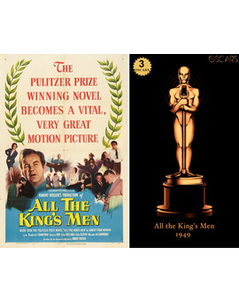 1949 All the King's Men, ganadora del Oscar a Mejor Película y diseño de la estatuilla por el dibujante Olly Moss
