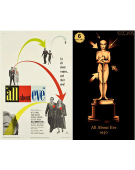 1950 All About Eve, ganadora del Oscar a Mejor Película y diseño de la estatuilla por el dibujante Olly Moss