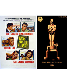 1953 From Here to Eternity, ganadora del Oscar a Mejor Película y diseño de la estatuilla por el dibujante Olly Moss