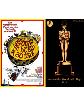 1956 Around the World in 80 Days, ganadora del Oscar a Mejor Película y diseño de la estatuilla por el dibujante Olly Moss