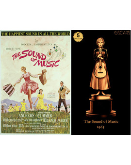 1965 The Sound of Music, ganadora del Oscar a Mejor Película y diseño de la estatuilla por el dibujante Olly Moss