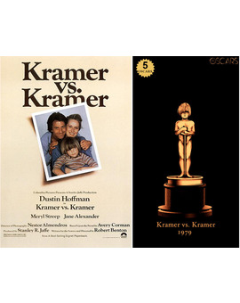1979 Kramer vs. Kramer, ganadora del Oscar a Mejor Película y diseño de la estatuilla por el dibujante Olly Moss