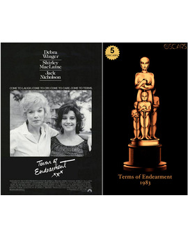 1983 Terms of Endearment, ganadora del Oscar a Mejor Película y diseño de la estatuilla por el dibujante Olly Moss