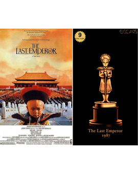 1987 The Last Emperor, ganadora del Oscar a Mejor Película y diseño de la estatuilla por el dibujante Olly Moss