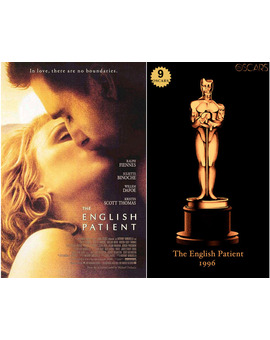 1996 The English Patient, ganadora del Oscar a Mejor Película y diseño de la estatuilla por el dibujante Olly Moss