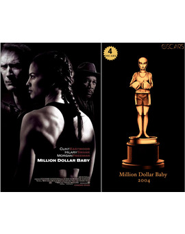 2004 Million Dollar Baby, ganadora del Oscar a Mejor Película y diseño de la estatuilla por el dibujante Olly Moss