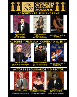 1991 Globos de Oro Ganadores