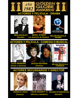 1982 Globos de Oro Ganadores