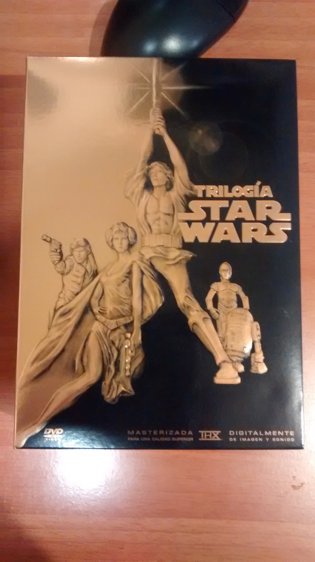 Star wars precuelas edicion especial dvd dorado.