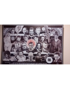 Mi poster de cine enmarcado sin bordes.