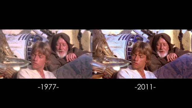 Videos de comparativas Star Wars con y sin Retoques.