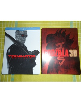 Terminator Genisys Steel Francés, con disco extra con 110 mins más. + Steel Godzilla
