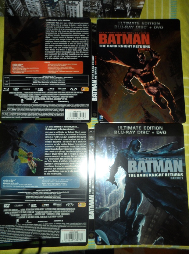El regreso de El Caballero Oscuro. Steelbooks Francés.