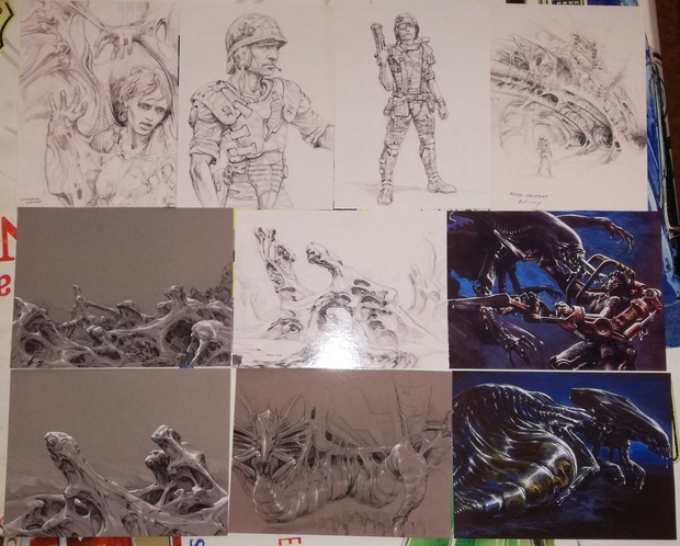 Aliens Steelbook 30 Aniversario Zavvi 2. Postales.