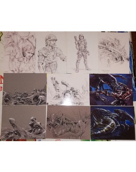 Aliens Steelbook 30 Aniversario Zavvi 2. Postales.