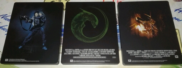 Alien Steel Collection, Contraportadas.