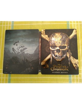 Piratas del Caribe 5 Steelbook Zavvi.