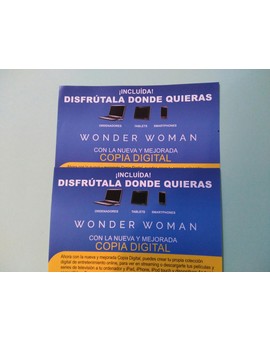 Regalo 2 Copias Digitales de Wonder Woman. A los 2 primeros que me las pidan.