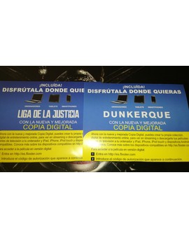 REGALO 2 codigos de Dunkerque + 2 de Justice League! a los primeros que me los pidan!!(ya no quedan)
