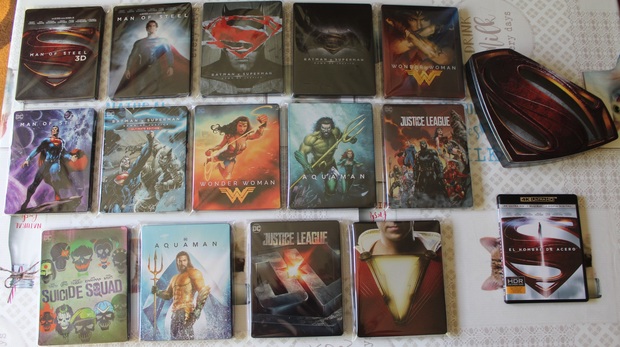 Colección DCU. Steelbooks + Caja S (USA) + MoS 4k.