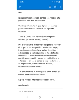 Amazon ME CANCELA el Steel del Último Gran Heroe!! Cago en too!!