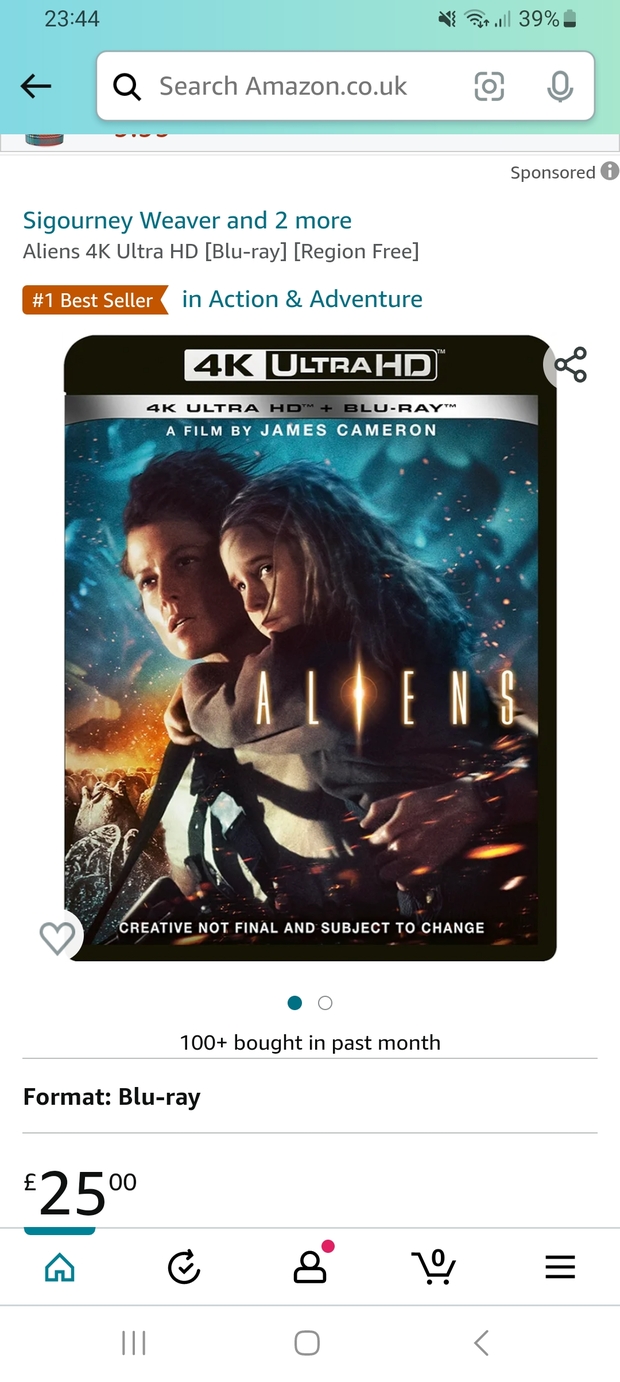 Aliens Y Mentiras Arriesgadas 4k ya en reserva en Uk. Llegarán a España??