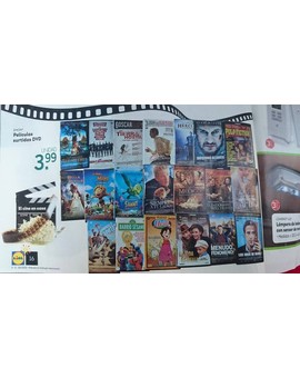 Desde el lunes 27 pelis dvd en Lidl.