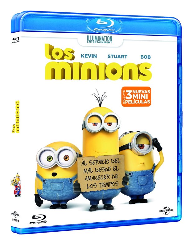Los minions, portada final. Edición sin 3D.