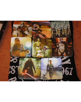 Los posa vasos lenticulares de Star Wars.