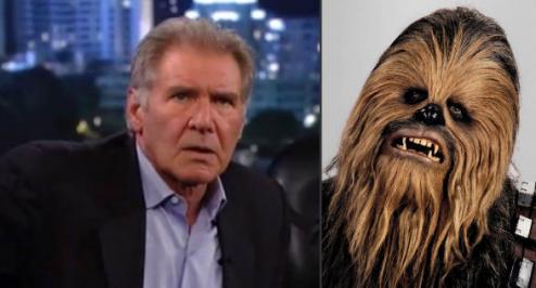 Harrison Ford y Chewbacca se reconcilian en Jimmy Kimmel Live