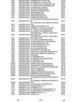 Lanzamientos RESEN listado y formatos:
