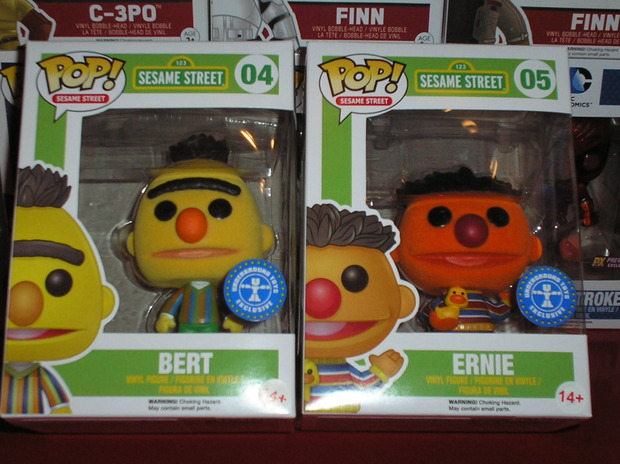 Un par de figuras "Flocket" de "Funko Pop!". Los pelillos molan XD.