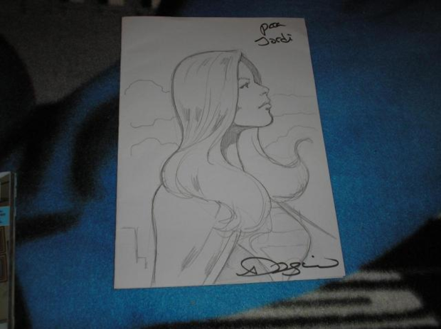 Dibujo oríginal del Dibujante de Supergirl "Fernando Dagnino"
