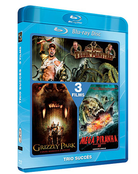 Jack Brooks - Grizzly Park - Mega Piranha - Coffret Blu-Ray (Francia)