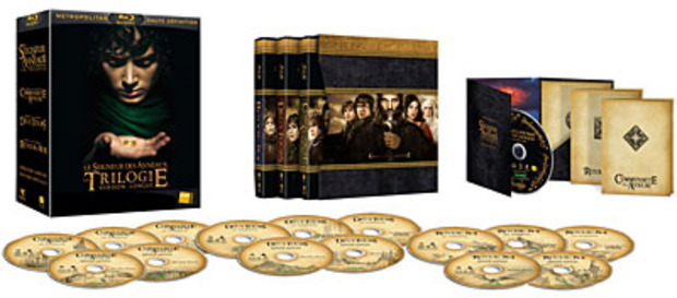 Le Seigneur des Anneaux - Coffret de la Trilogie - Version Longue - Blu-Ray (Francia)