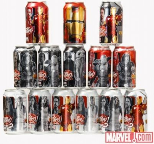 Dr Pepper Iron Man 2 Collectable Cans