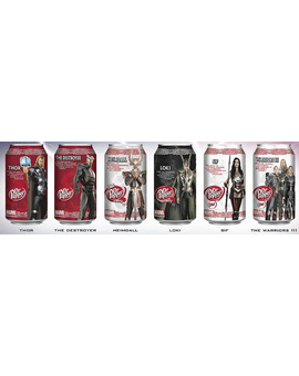 Dr Pepper Thor Collectable Cans