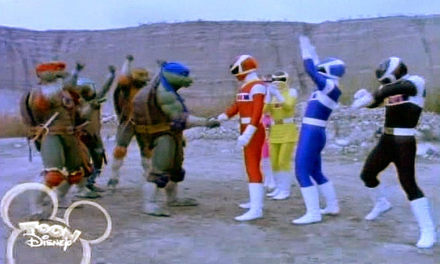 Power Rangers In Space & Ninja Turtles (No es broma)