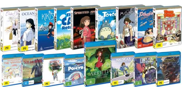 Studio Ghibli Blu-ray/DVD Collection (Australia)