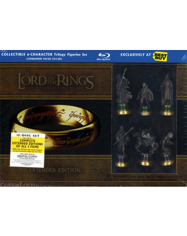 The Lord of the Rings: The Motion Picture Trilogy - Extended Edition (With Collectible 6-Character Trilogy Figurine Set) [Blu-ray] (2001)