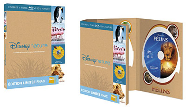 La marche de l'Empereur - Les Ailes Pourpres - Félins - Pollen - Coffret Blu-Ray - Edition Limitée Fnac  (Francia)