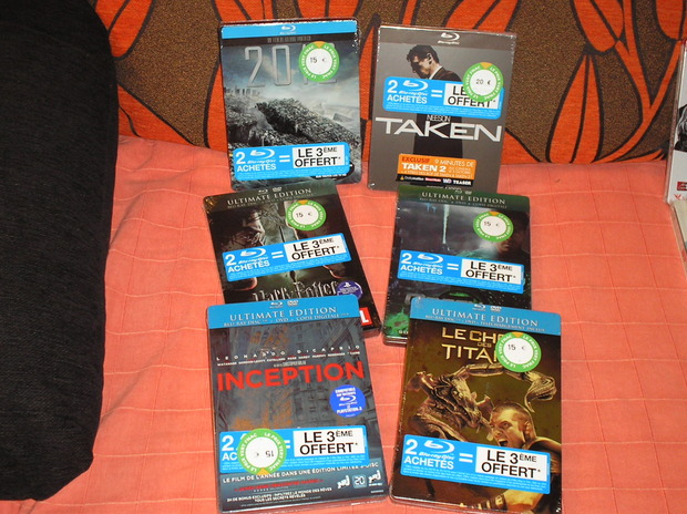 Steelbook's a 3x2 fnac Francia