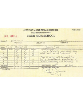 Las notas de "Carrie"