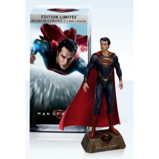 Man of Steel Coffret Edition Limitée Combo Blu-Ray 3D + 2D + Statue 