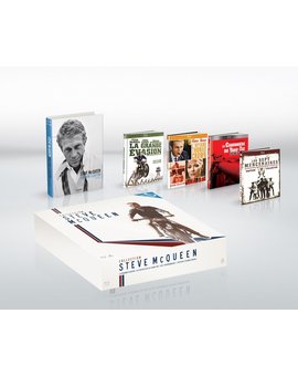 PEAZO EDICIÓN FRANCHUTE; La grande évasion - Les 7 Mercenaires - L'affaire Thomas Crown - La canonnière du Yang-Tsé - Coffret Blu-Ray - Edition Digibook Limitée Coffret Steve McQueen - Inclus les DVD et le Livre de 192 pages