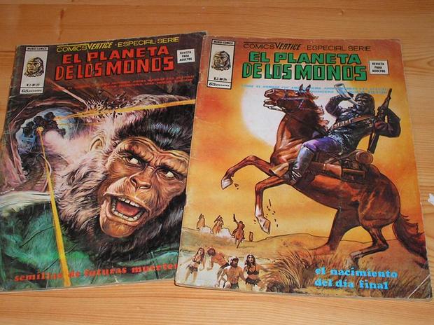 Cómics de mis padres basados en "El Planeta de los Simios"