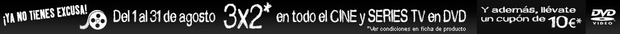 Nueva promo fnac 3x2 en todo el cine y series DVD y vale 10 euros.